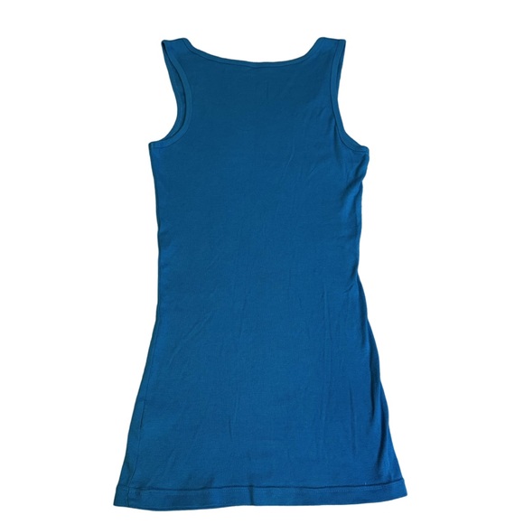 Aeropostale Blue Tank Top Size Medium Aero NYC Graphic Stretchy Vintage NWOT - Picture 4 of 9